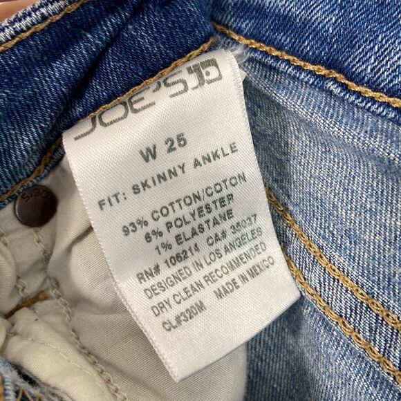 Joe’s Jeans Dana Distressed Skinny Jeans Size 25 - Picture 6 of 10